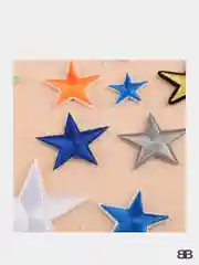 Серый меланж нашивки звездочки