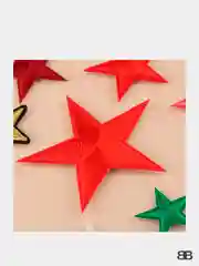 Серый меланж нашивки звездочки