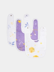 Нагрудники Qwhimsy "Космос", муслиновые, 3 штуки