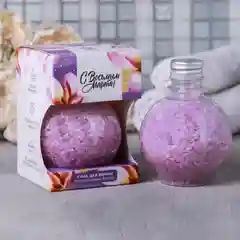 Соль во флаконе в форме шара "С Восьмым Марта"