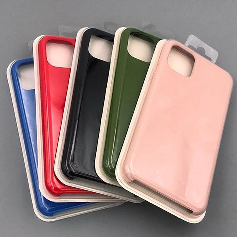 Силиконовый чехол для iPhone 11, с ворсом, в упаковке, Silicone Case