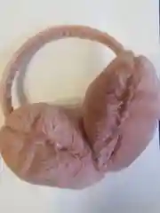 Коралловый меланж меховые наушники