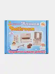 Мебель для кукол "Ванная", до 12 см