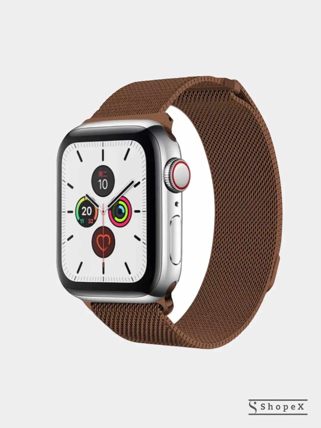 Карамельный ремешок металлический для Apple Watch 3,4,5,6,7, SE 38/40/41 mm, 42/44/45 mm