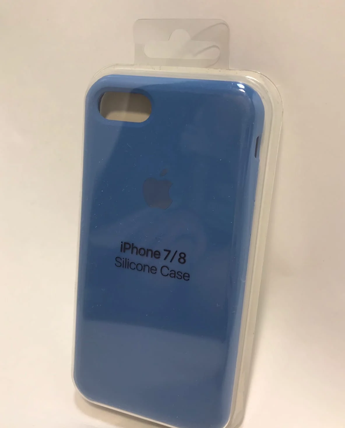 Синий защитный силиконовый чехол для iphone 7 iphone 8 с яблоком