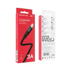 Черный кабель USB Borofone BU10 Pineapple, Type-C, 1.2 м