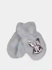 Серый варежки