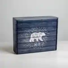 Складная коробка "Ящик", 27 х 21 х 9 см