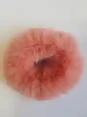 Коралловый резинка меховая для волос
