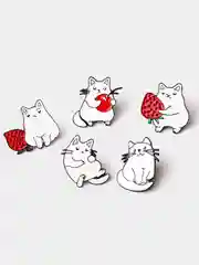 Металлические значки с котиками, пин на одежду или рюкзак