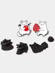 Металлические значки с котиками, пин на одежду или рюкзак