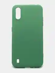Лесной зеленый чехол силиконовый с микрофиброй внутри для Samsung (самсунг) Galaxy A01