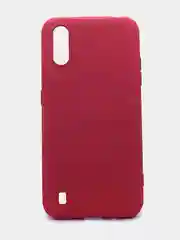 Коралловый чехол силиконовый с микрофиброй внутри для Samsung (самсунг) Galaxy A01