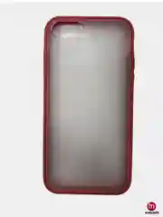 Красный матовый чехол с цветными краями для iPhone 6, 7, 8