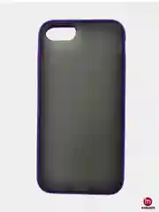 Фиолетовый матовый чехол с цветными краями для iPhone 6, 7, 8