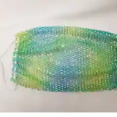 Лайм маска со стразами