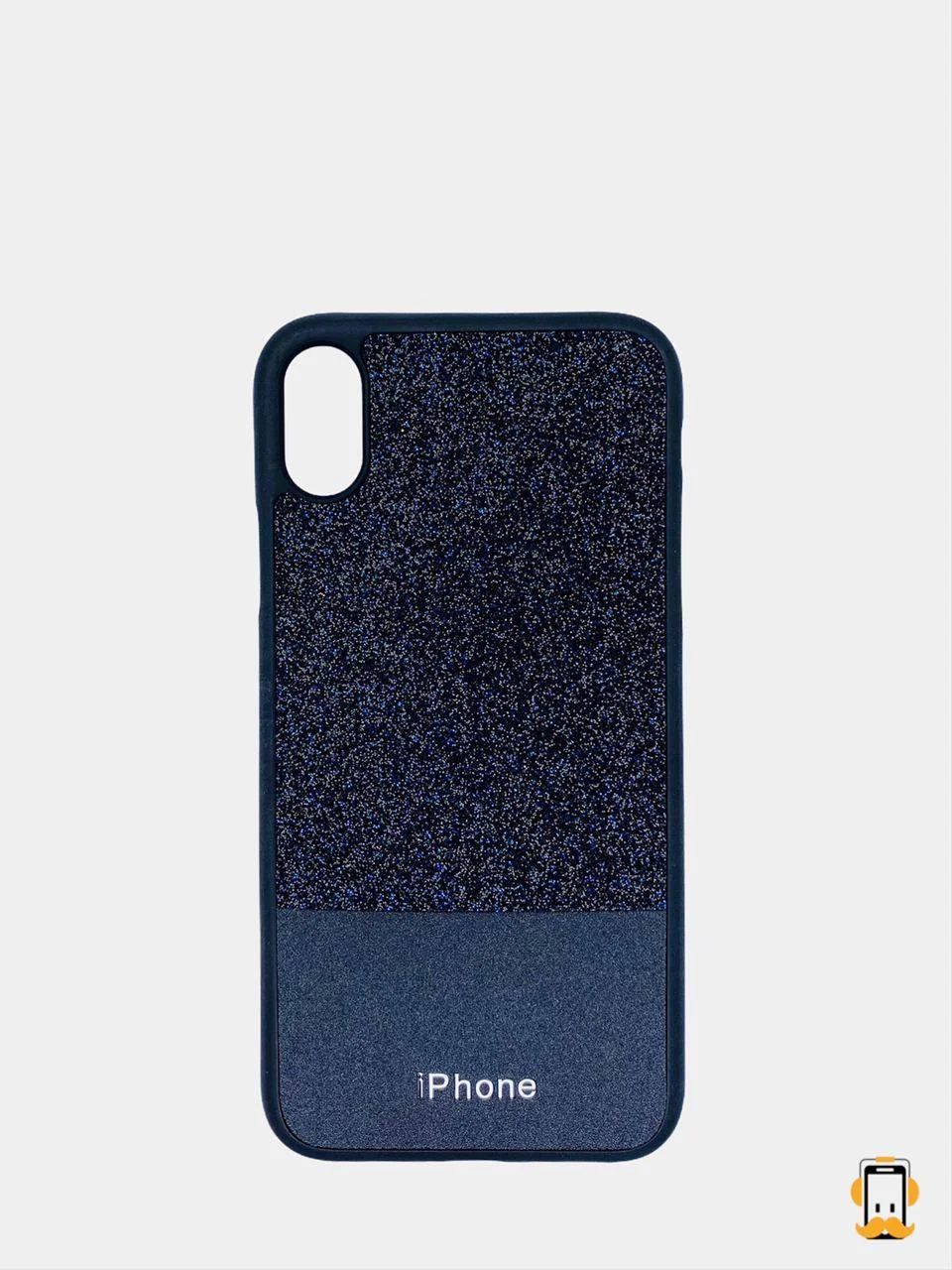 Черный чехол для Apple iPhone XS, XS Max силиконовый с блестящими вставками