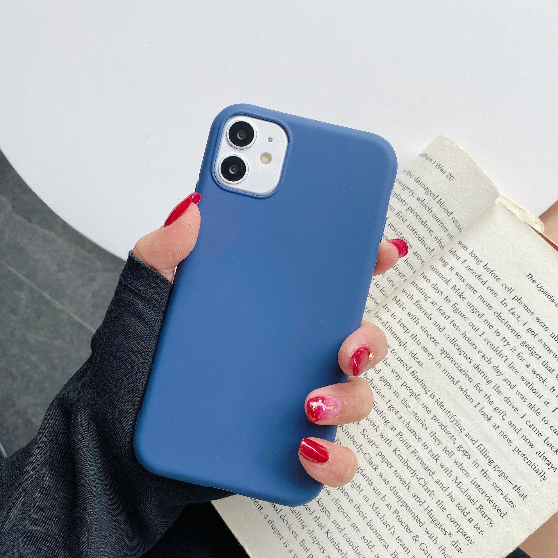 Синий меланж чехол для Xiaomi RedmiNote8/Note8pro/Note9/10X(4G)/Note9PROMAX/Note9s/Note9pro