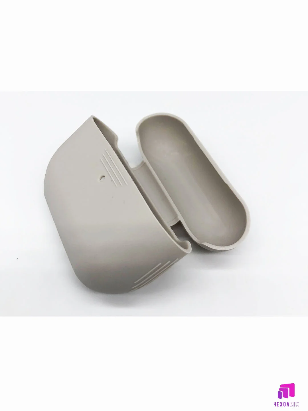 Серый меланж чехол для AirPods 1/2, AirPods Pro