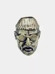 Золотой подвески бусины "Голова" для рукоделия