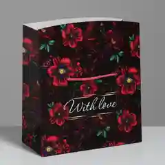 Пакеткоробка With love, 23 х 18 х 11 см, 8 марта