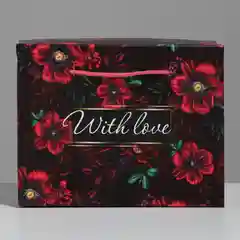 Пакеткоробка With love, 23 х 18 х 11 см, 8 марта