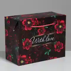 Пакеткоробка With love, 23 х 18 х 11 см, 8 марта