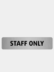 Табличка Staff Only, 18 х 4 см