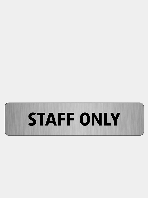Табличка Staff Only, 18 х 4 см