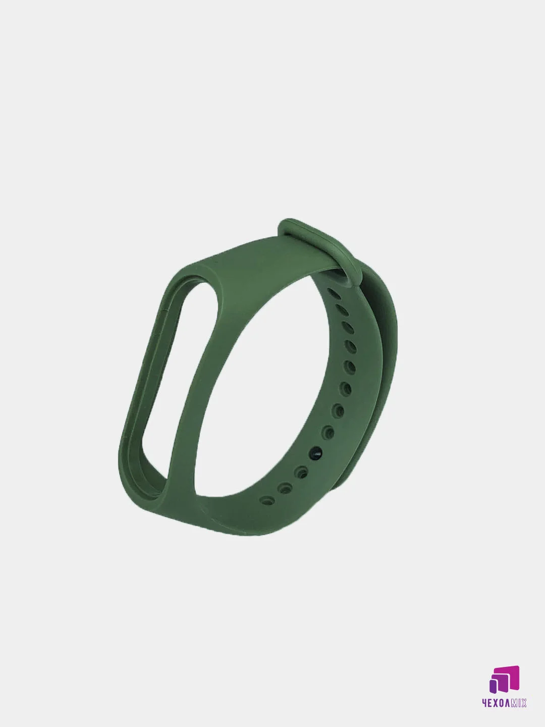 Лесной зеленый силиконовый ремешок Xiaomi Mi Band 5 / Band 6