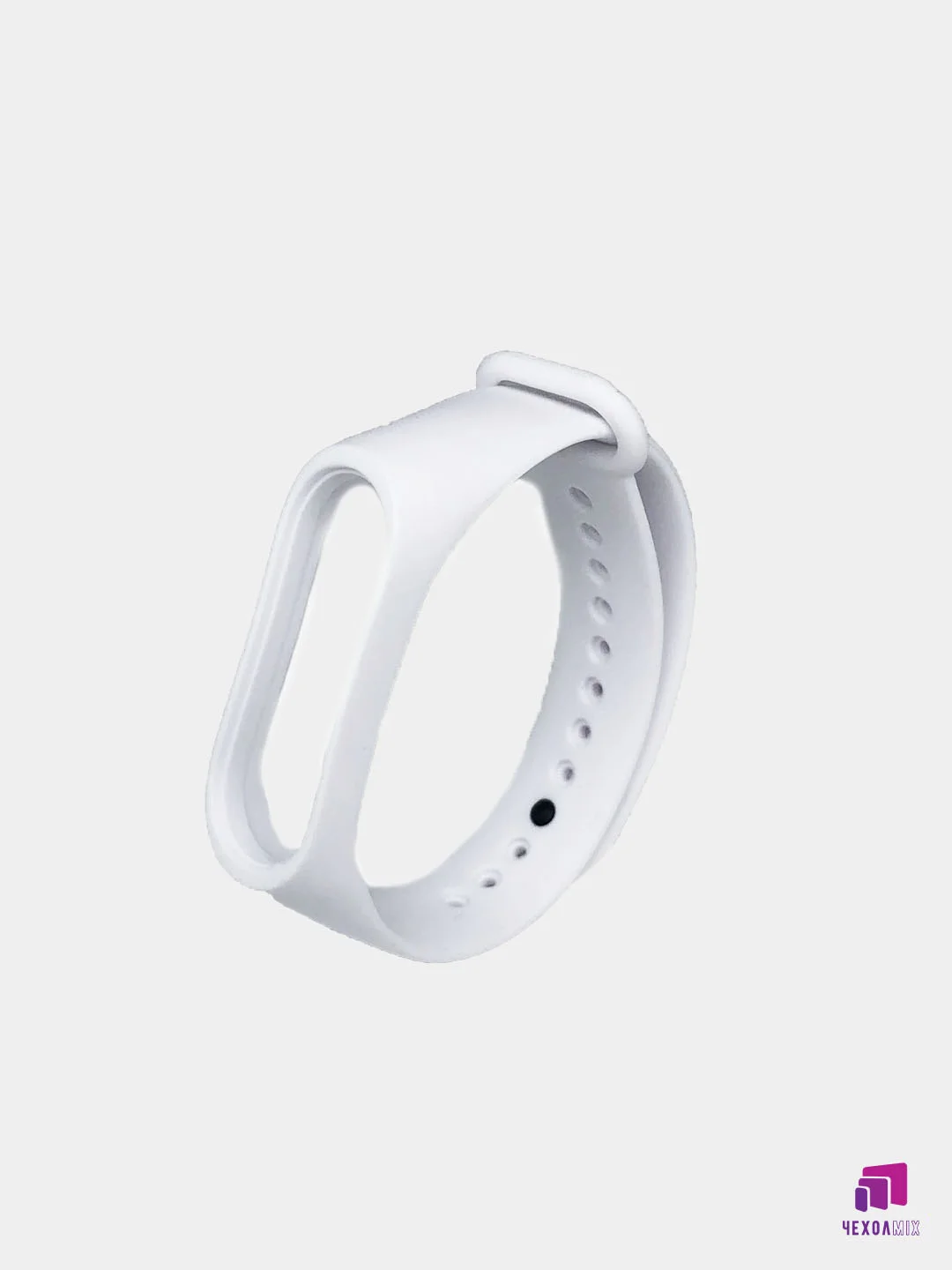 Белый силиконовый ремешок Xiaomi Mi Band 5 / Band 6
