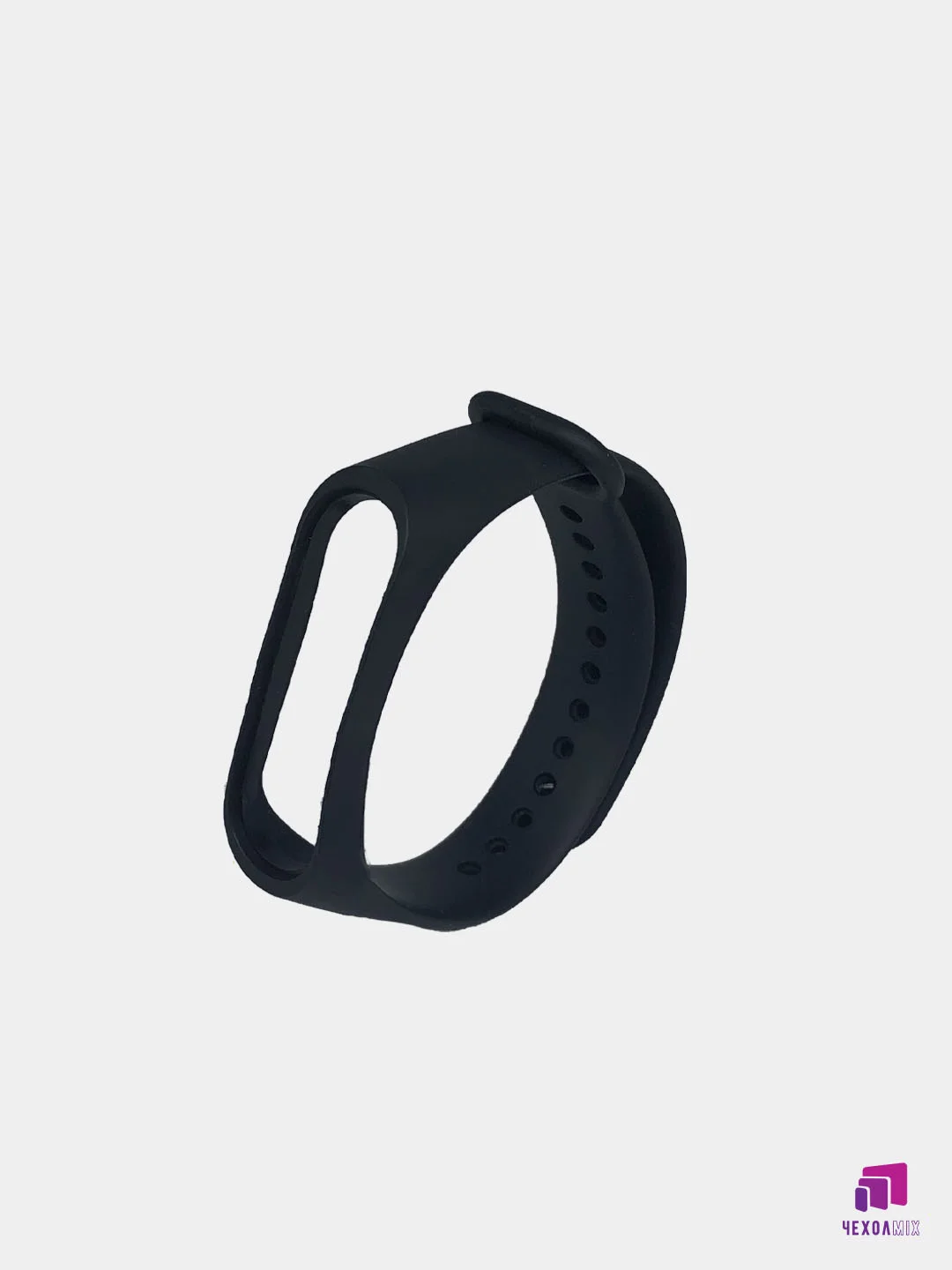Черный силиконовый ремешок Xiaomi Mi Band 5 / Band 6