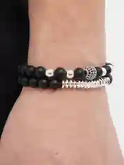 Серебряный браслет мужской