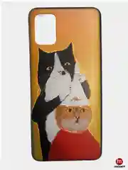 Оранжевый чехол для Samsung Galaxy M51, с принтом, с рисунком, силикон, пластик