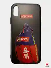 Фуксия чехол для iPhone XR айфон XR с рисунком, силикон, пластик