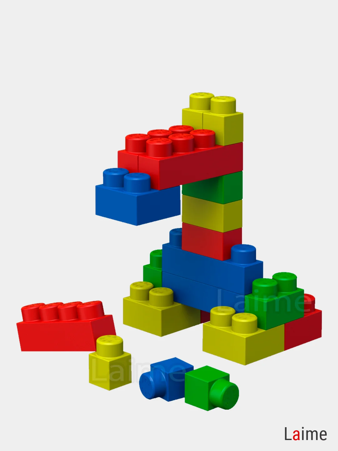 Конструктор BigBlocks OKIKID 20 дет, 40 дет, 60 дет, 80 дет, 120 дет