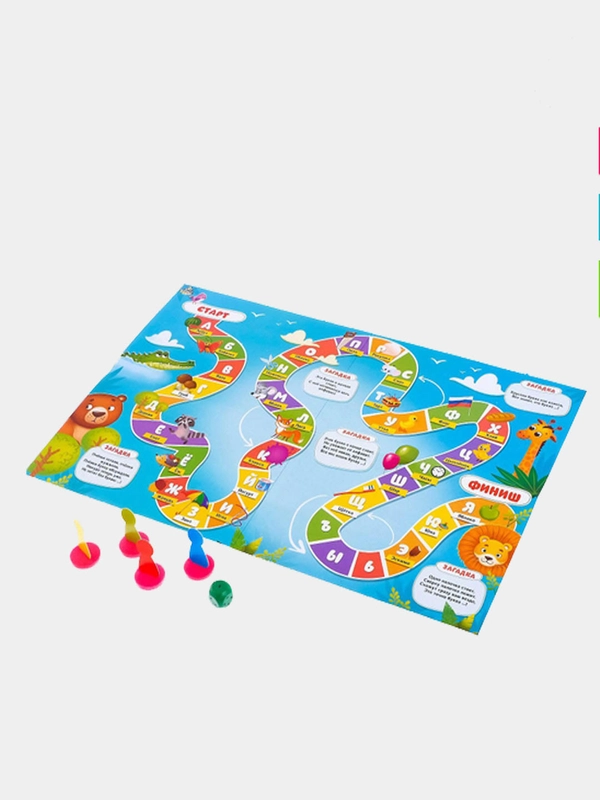 Игра-бродилка Веселый алфавит купить по цене 69 ₽ в интернет-магазине ...