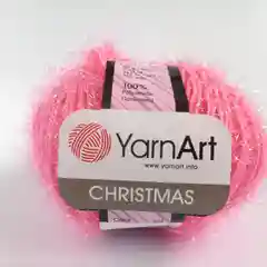 Розовый пряжа для вязания YarnArt Christmas