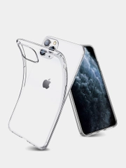 Чехол силиконовый для IPhone 12, 12 mini, 12 Pro, 12 Pro Max, прозрачный
