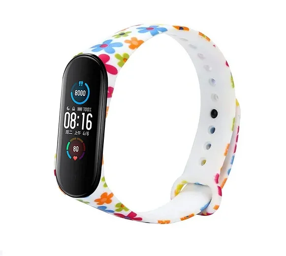 Оранжевый силиконовый ремешок для Mi Band 5