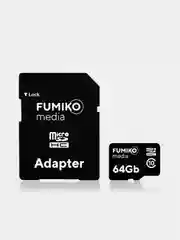 Карта памяти FUMIKO MicroSDHC class 10 (c адаптером SD) 4 GB, 8 GB, 16 GB, 32 GB, 64 GB