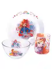 Набор "Winx Club" Звезды, (3 предмета, подарочная упаковка), стекло