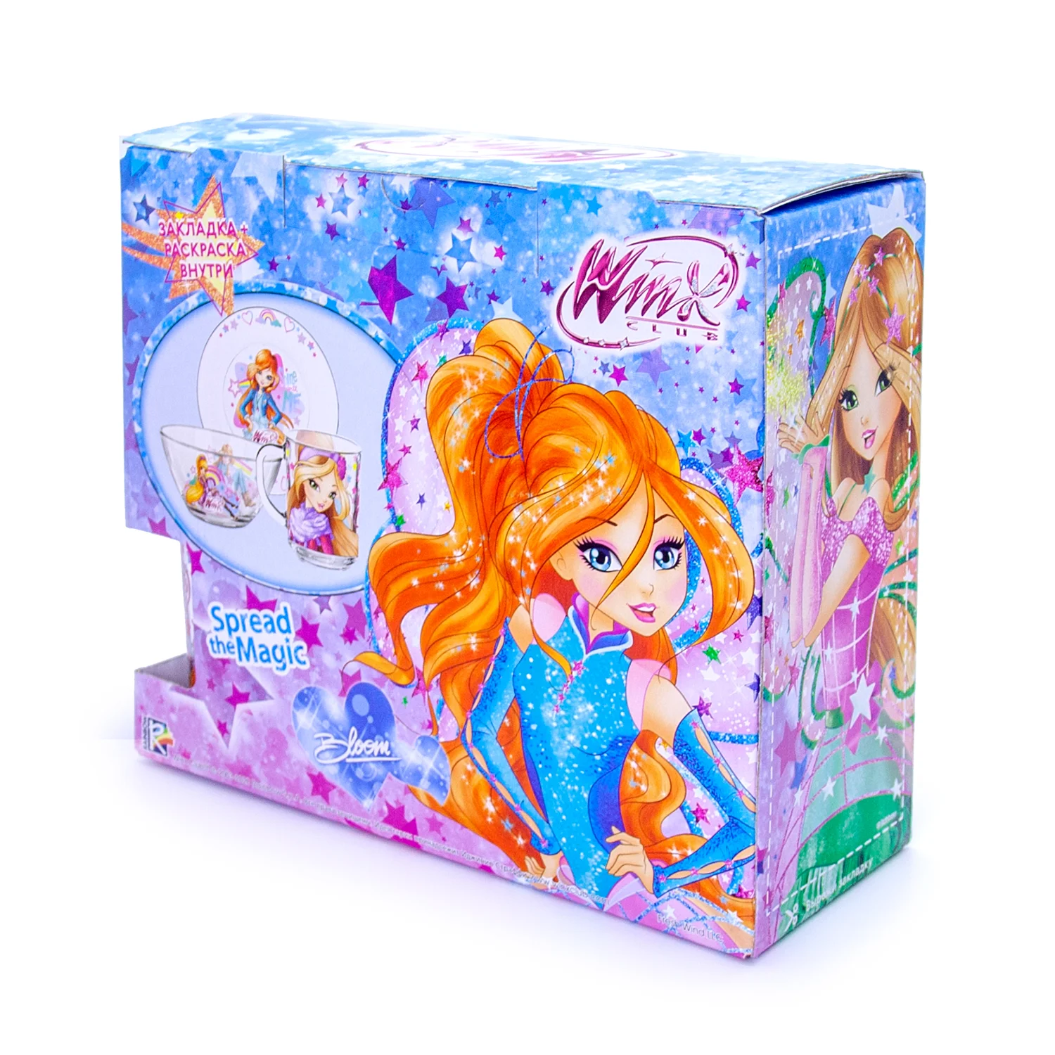 Набор "Winx Club" Звезды, (3 предмета, подарочная упаковка), стекло