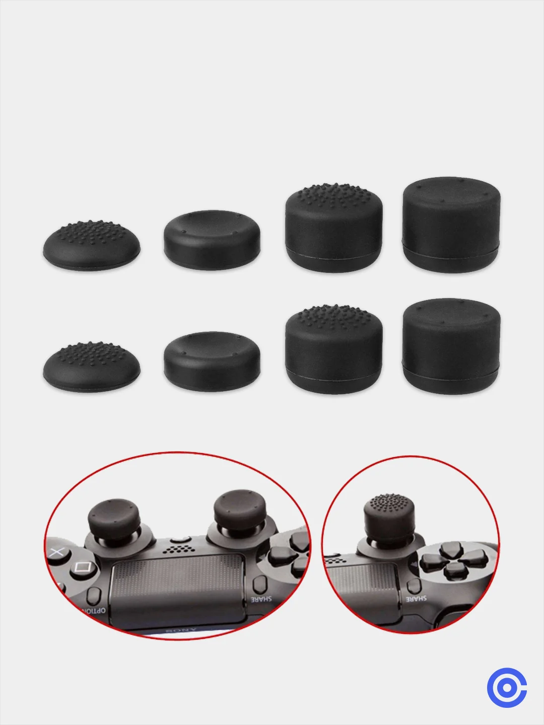 Накладка чехол на стики для джойстика 8 шт для PS3 / PS4 / XboxOne