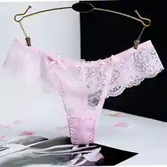 Красный женские кружевные трусы стринги