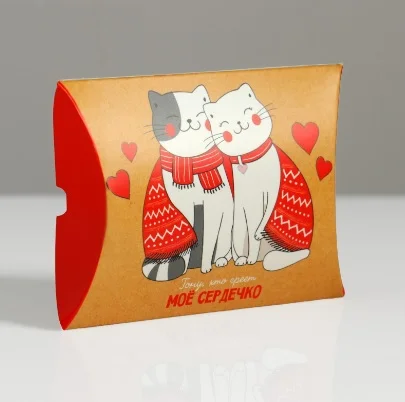 Коробка складная фигурная, 11 х 8 х 2 см