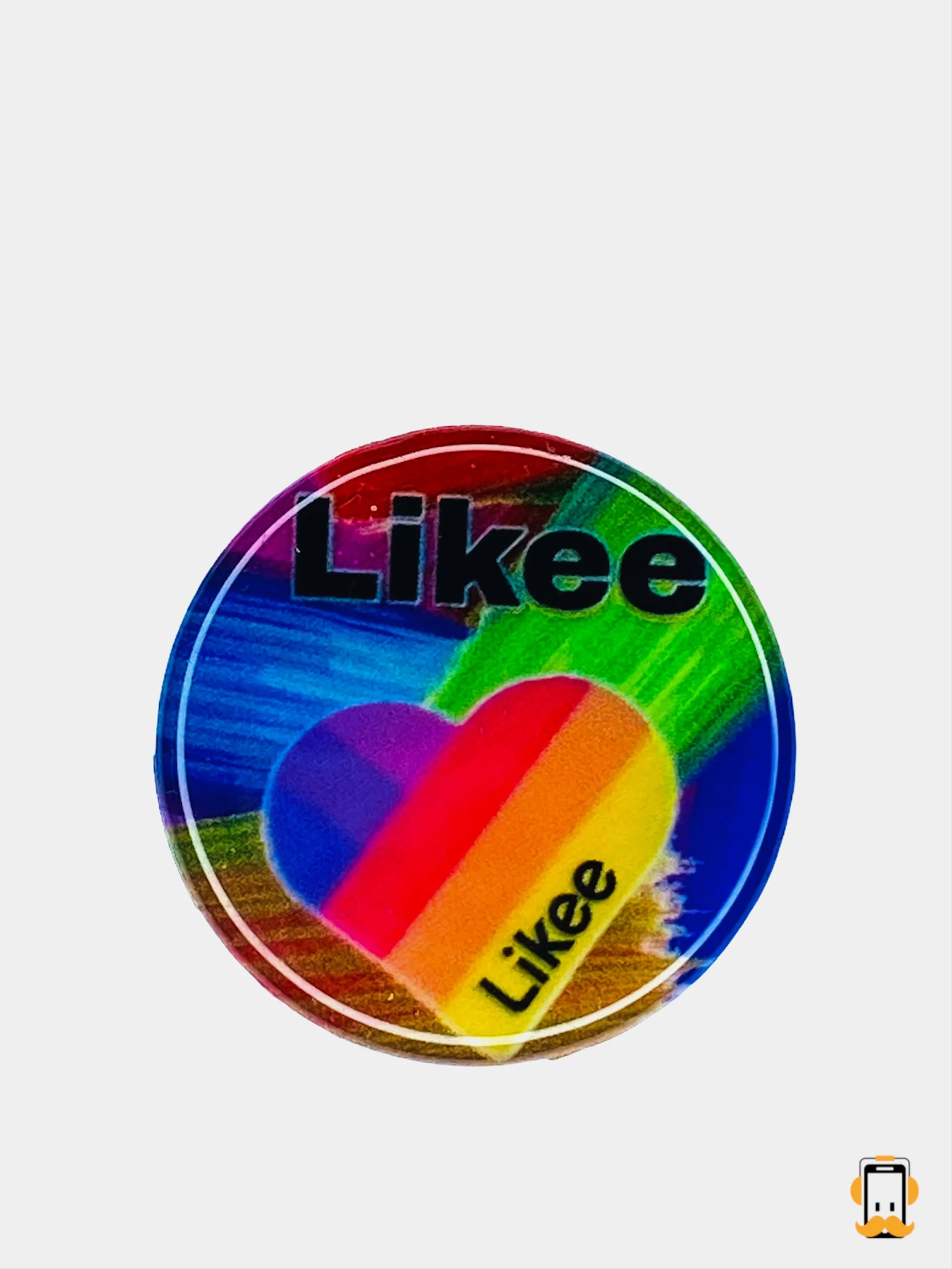 Коричневый попсокет-держатель для смартфона Like