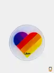 Серый меланж попсокет-держатель для смартфона Like