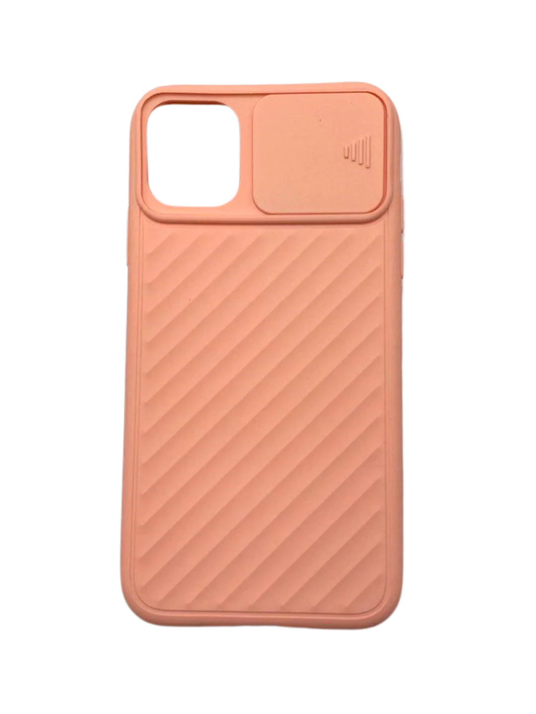 Розовый чехол с защитой камеры в виде шторки для Apple iPhone 11 / 11 pro
