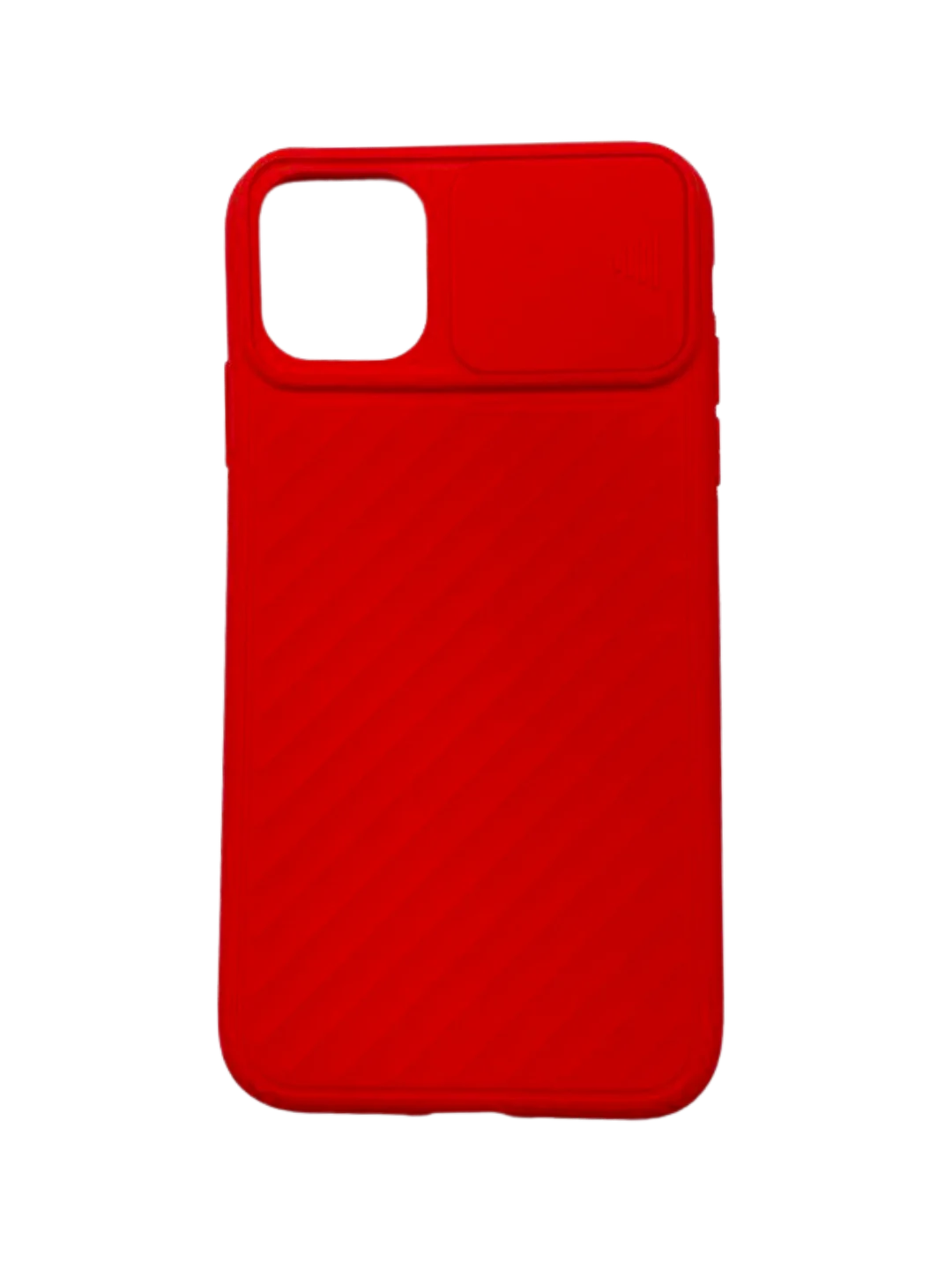 Красный чехол с защитой камеры в виде шторки для Apple iPhone 11 / 11 pro